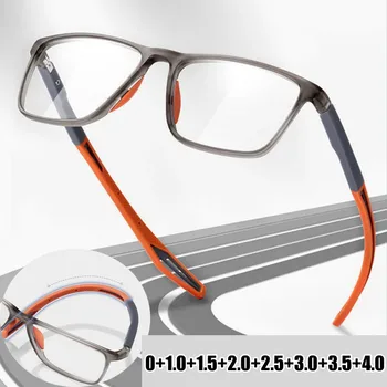  Unisex Derliaus Bendable Skaitymo Akiniai Retro Mėlynos Šviesos Blokavimas Lankstus Akių Vyrai Moterims Ultralight TR90 Sporto Presbyopia